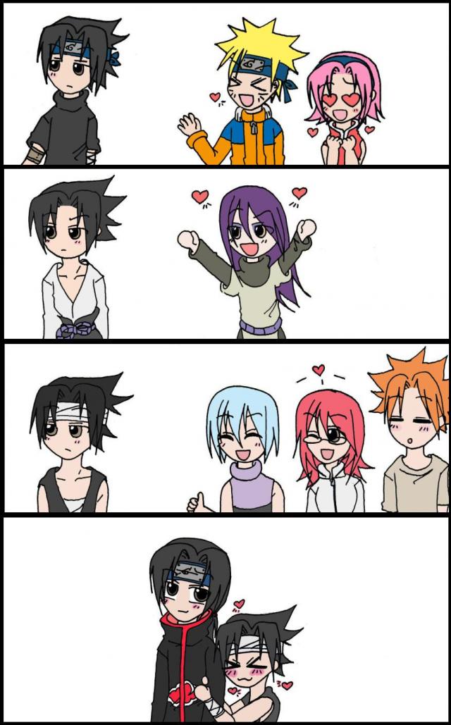 Guess why is Sasuke The Ice Prince